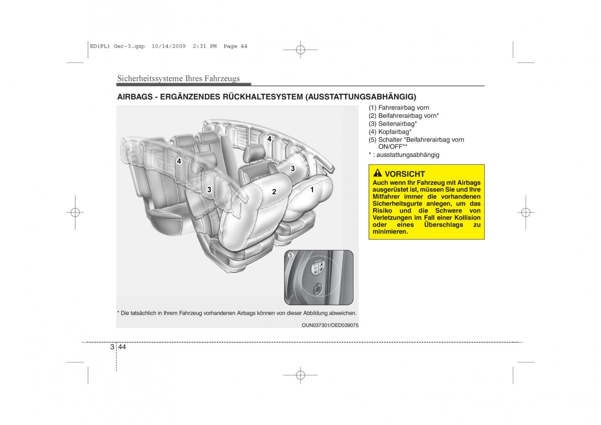 KIA Ceed I 1 Handbuch / page 59