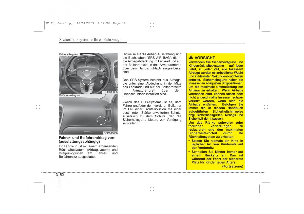 KIA Ceed I 1 Handbuch / page 67