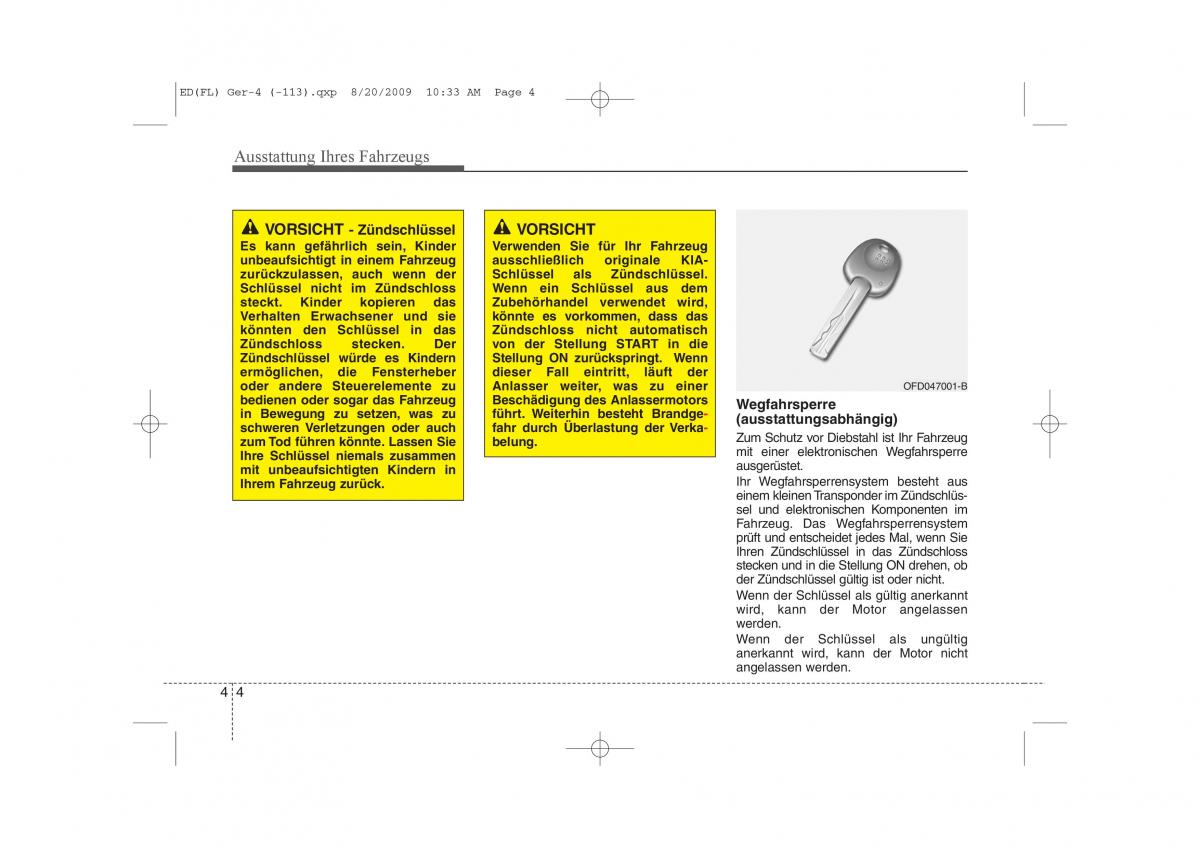 KIA Ceed I 1 Handbuch / page 87