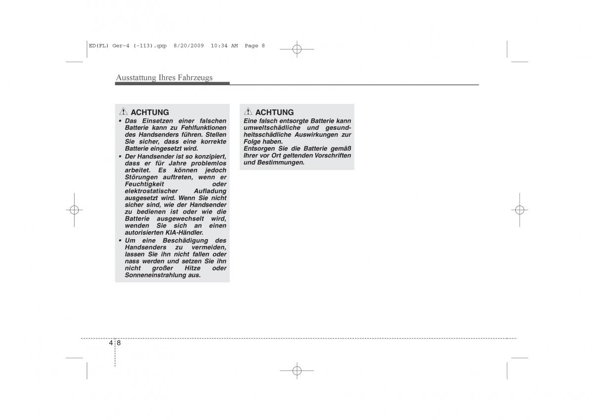 KIA Ceed I 1 Handbuch / page 91