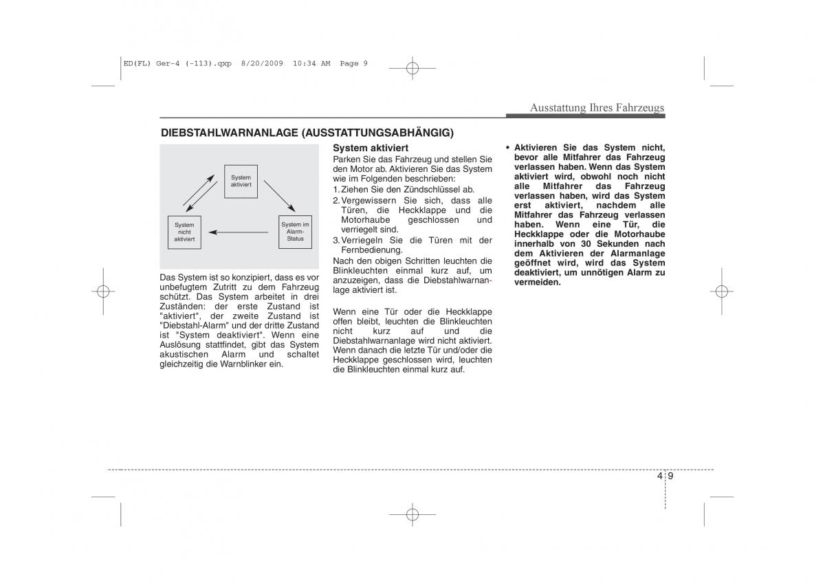 KIA Ceed I 1 Handbuch / page 92