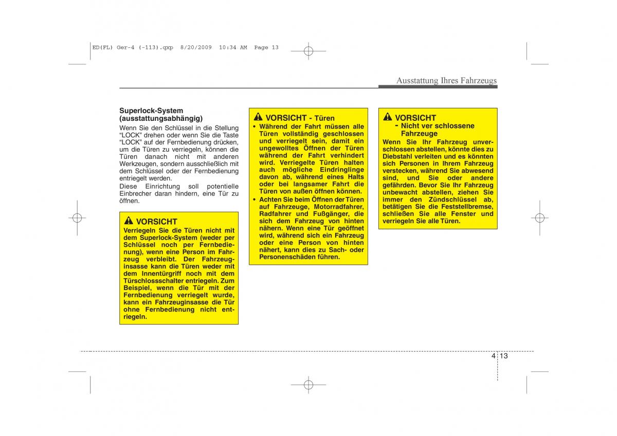 KIA Ceed I 1 Handbuch / page 96