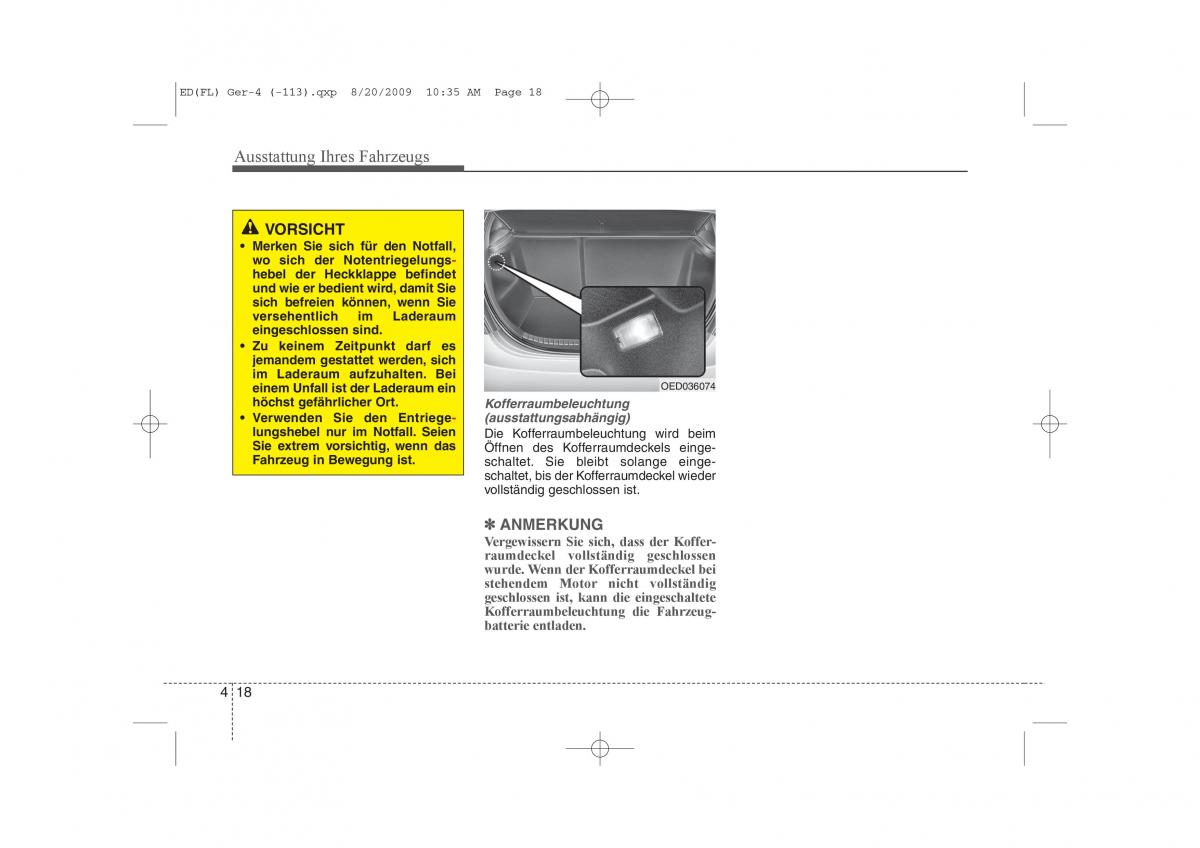 KIA Ceed I 1 Handbuch / page 101