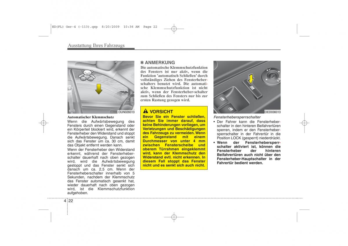 KIA Ceed I 1 Handbuch / page 105