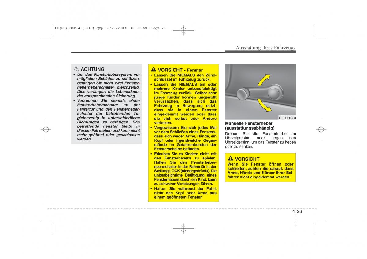 KIA Ceed I 1 Handbuch / page 106