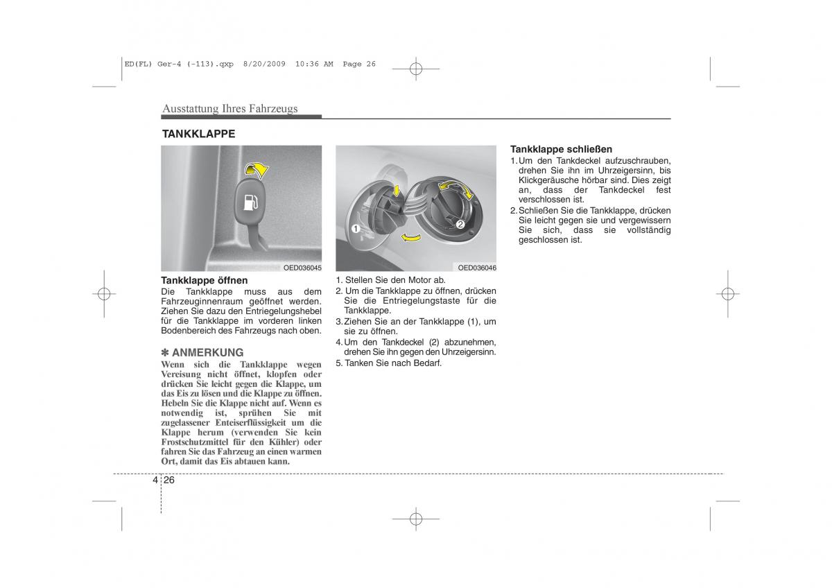 KIA Ceed I 1 Handbuch / page 109