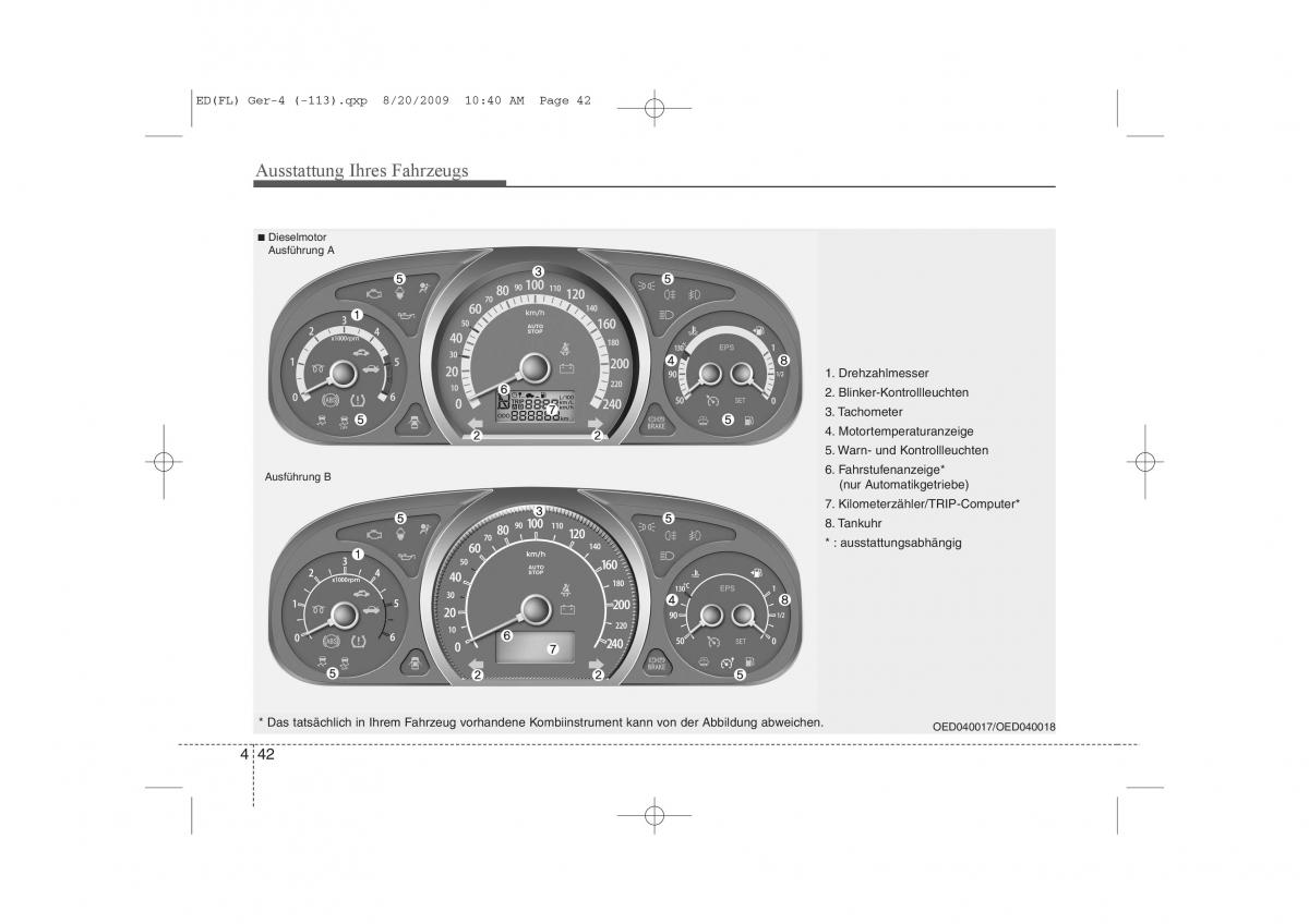 KIA Ceed I 1 Handbuch / page 125