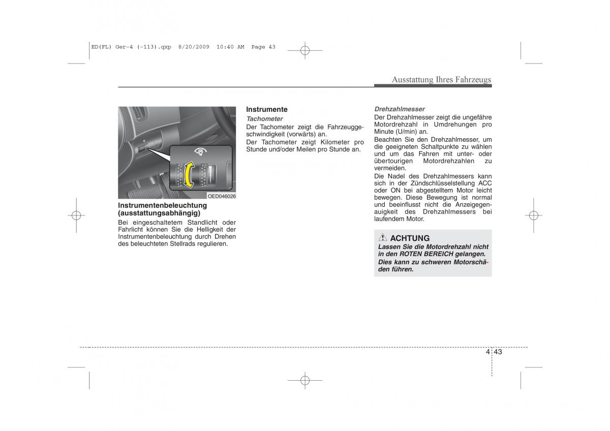 KIA Ceed I 1 Handbuch / page 126