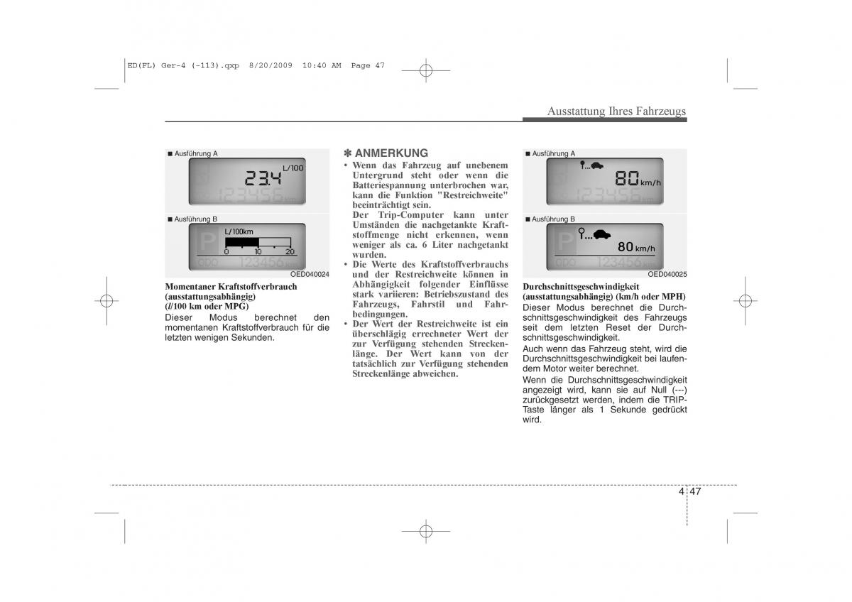 KIA Ceed I 1 Handbuch / page 130