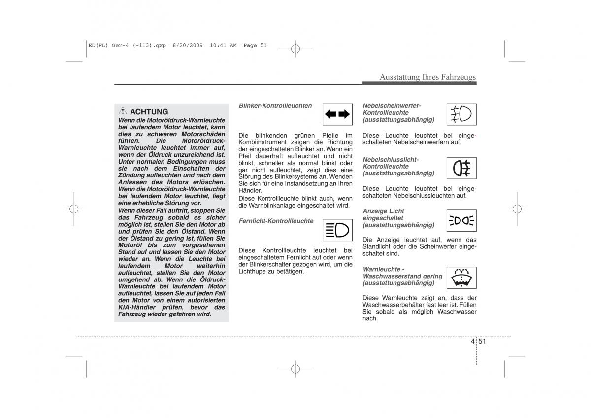 KIA Ceed I 1 Handbuch / page 134