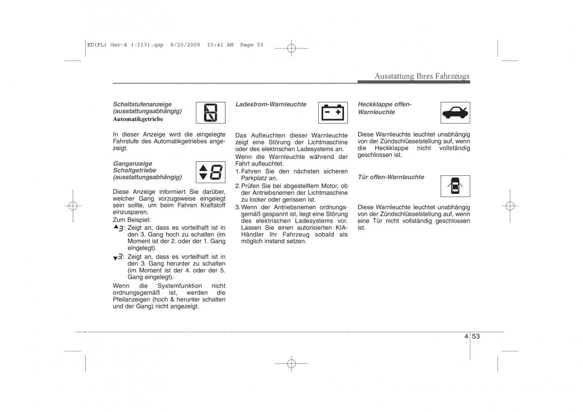 KIA Ceed I 1 Handbuch / page 136