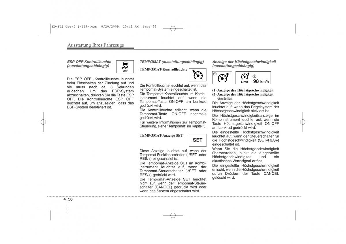 KIA Ceed I 1 Handbuch / page 139