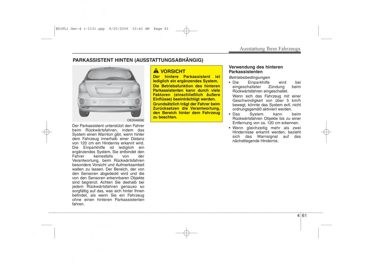 KIA Ceed I 1 Handbuch / page 144