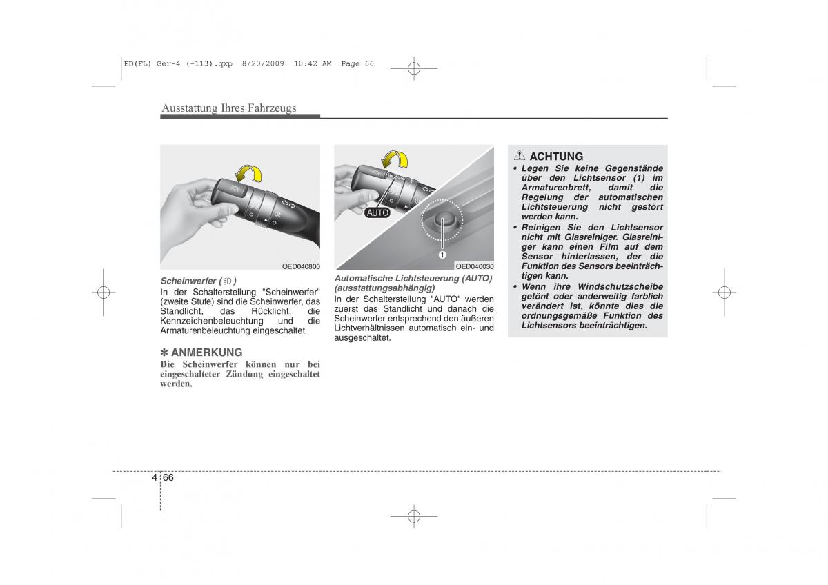 KIA Ceed I 1 Handbuch / page 149