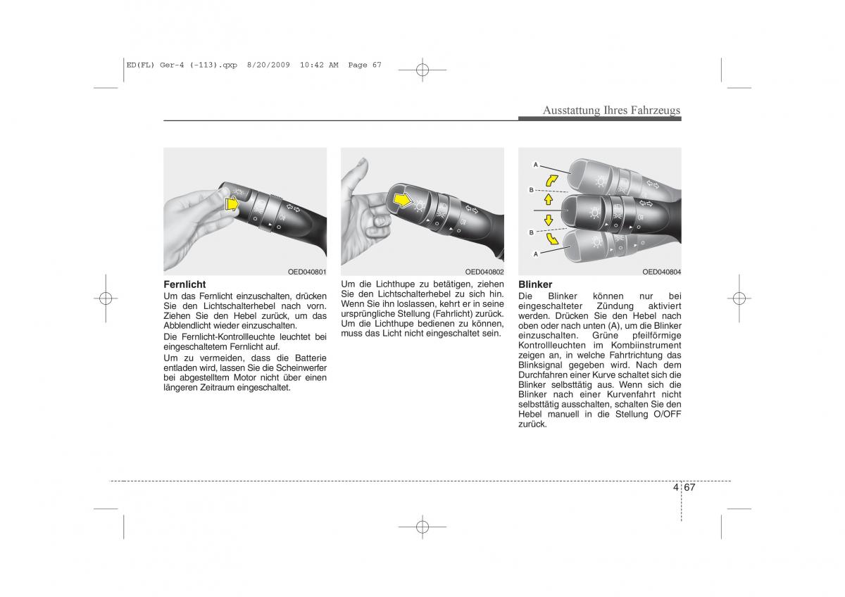 KIA Ceed I 1 Handbuch / page 150