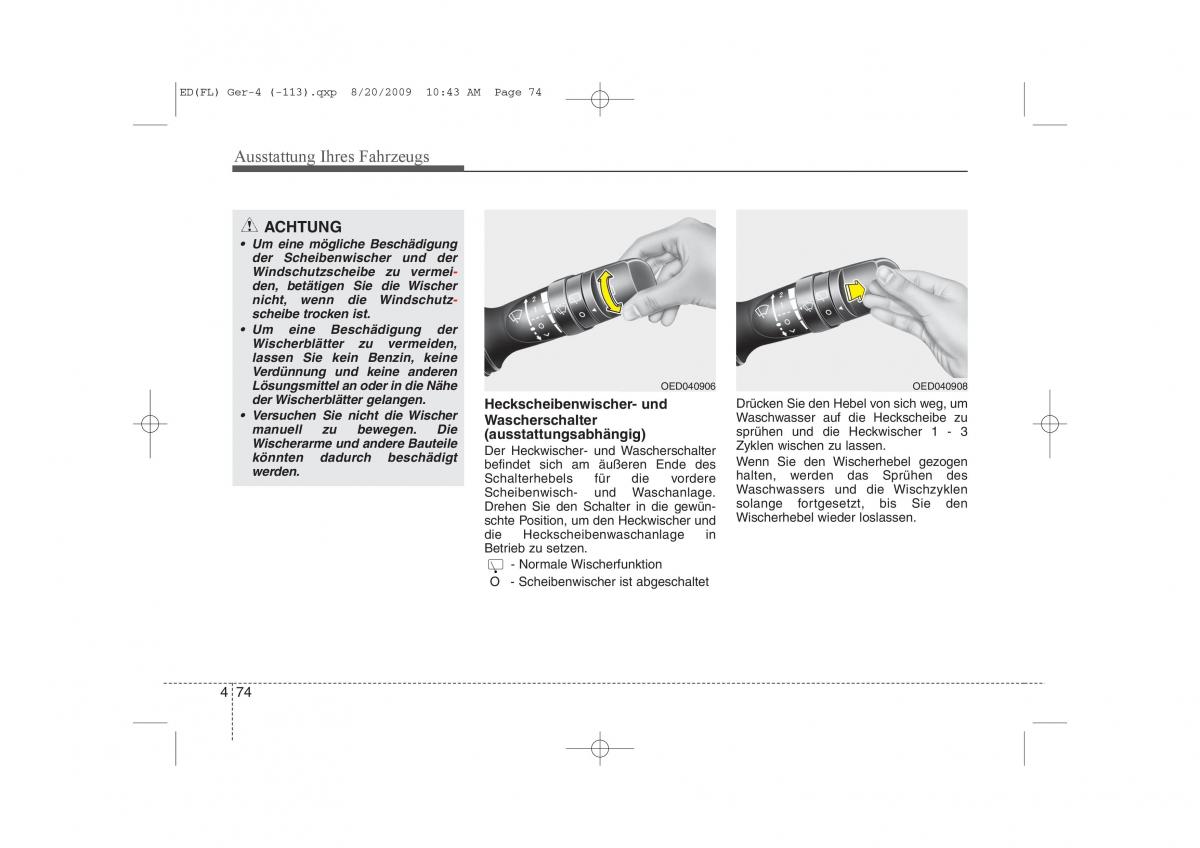 KIA Ceed I 1 Handbuch / page 157