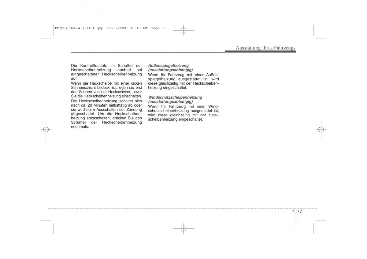 KIA Ceed I 1 Handbuch / page 160