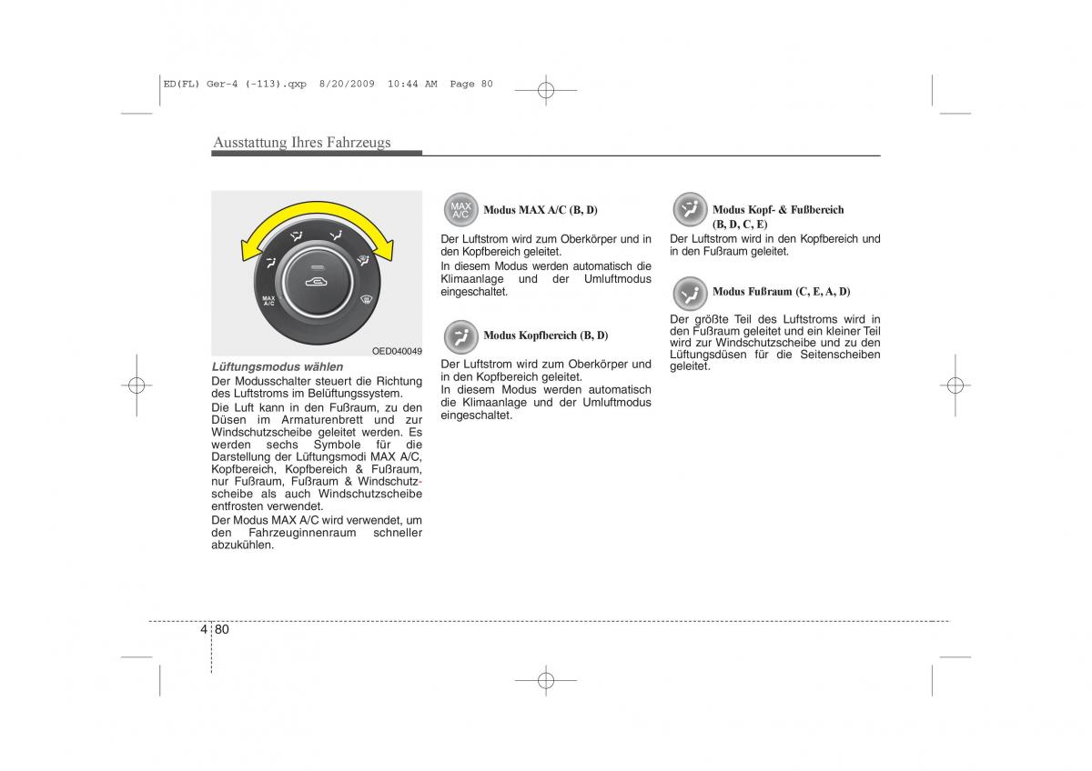 KIA Ceed I 1 Handbuch / page 163