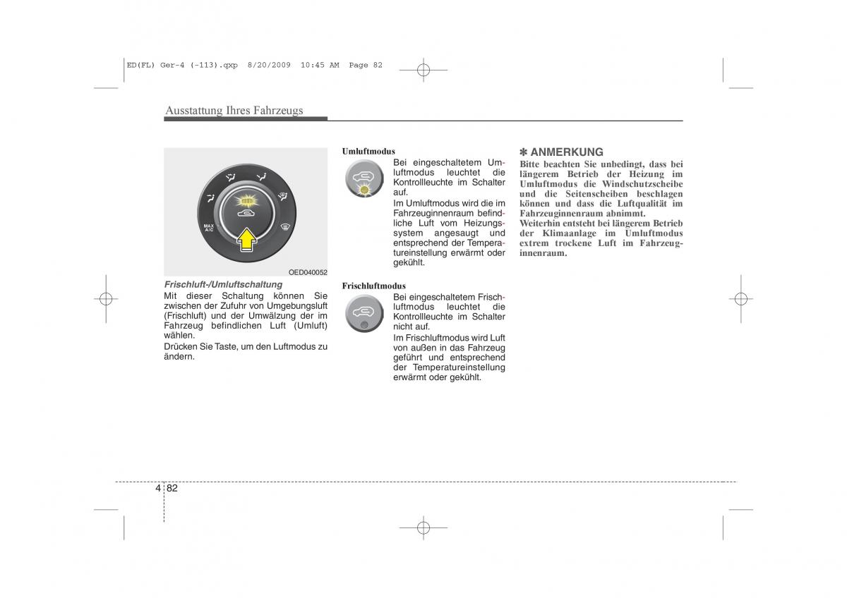 KIA Ceed I 1 Handbuch / page 165