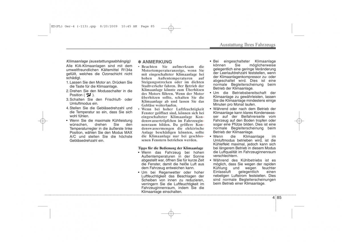 KIA Ceed I 1 Handbuch / page 168