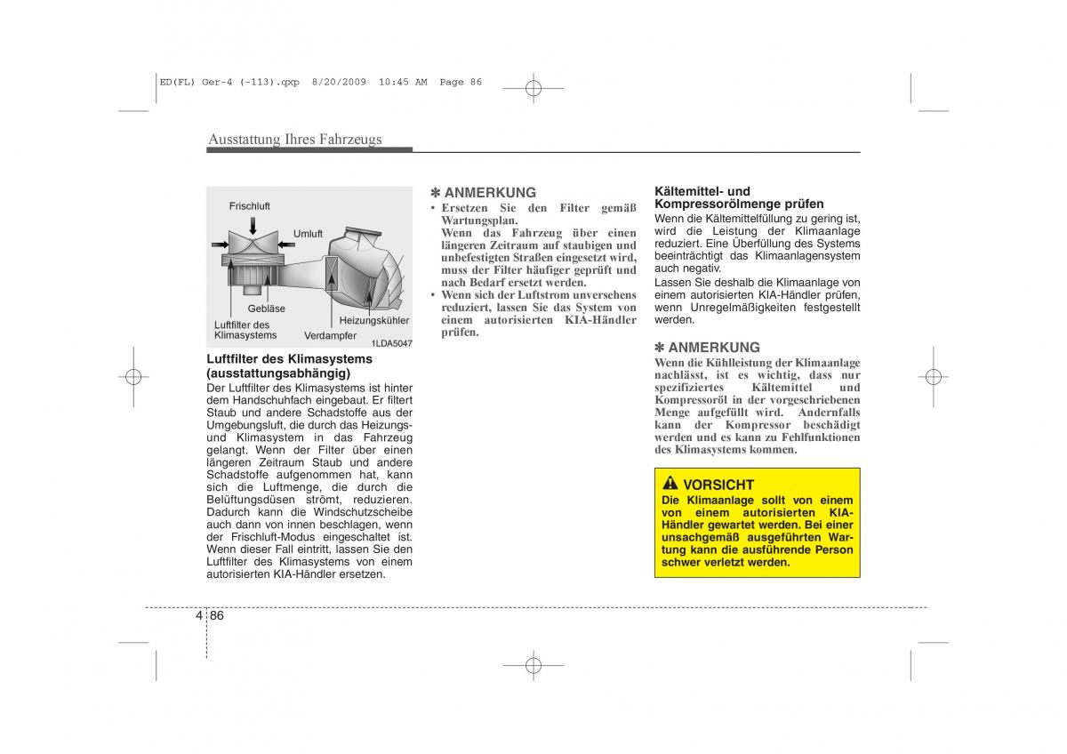 KIA Ceed I 1 Handbuch / page 169