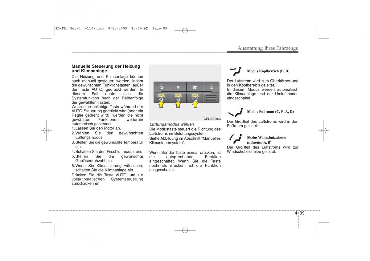 KIA Ceed I 1 Handbuch / page 172