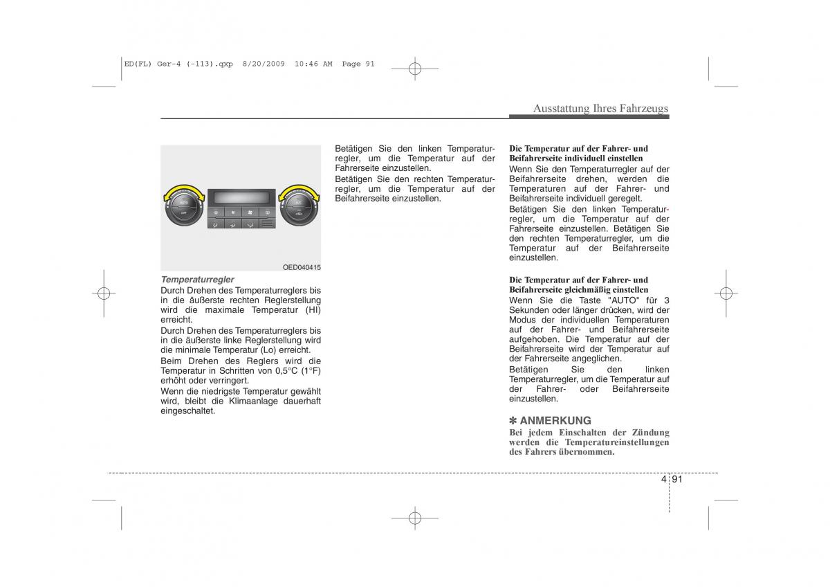 KIA Ceed I 1 Handbuch / page 174