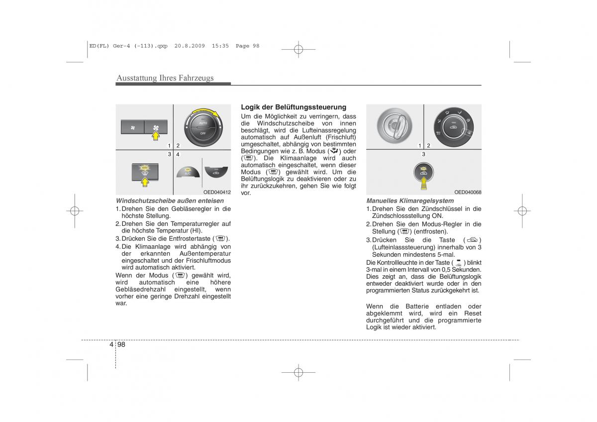 KIA Ceed I 1 Handbuch / page 181