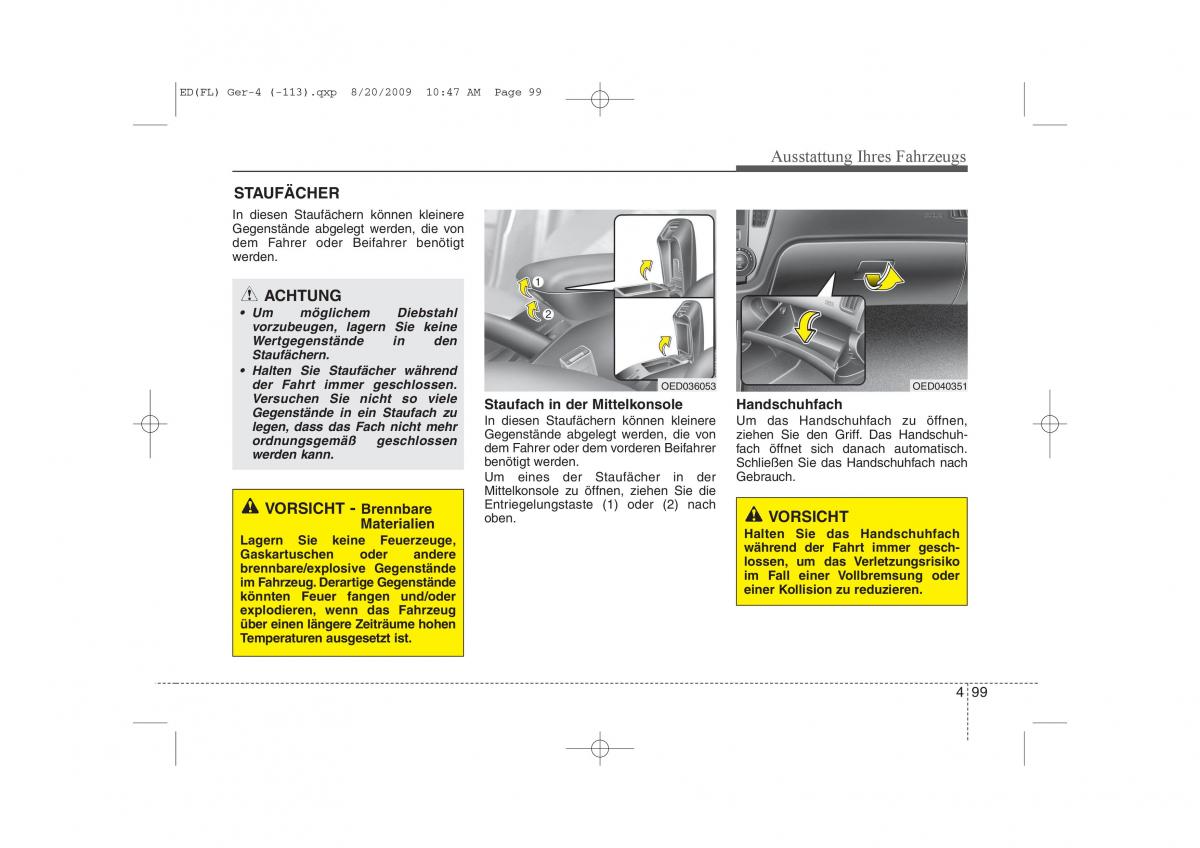 KIA Ceed I 1 Handbuch / page 182