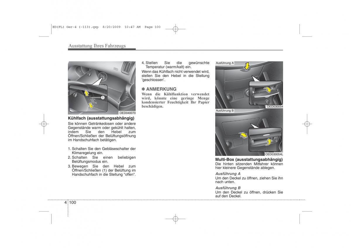 KIA Ceed I 1 Handbuch / page 183