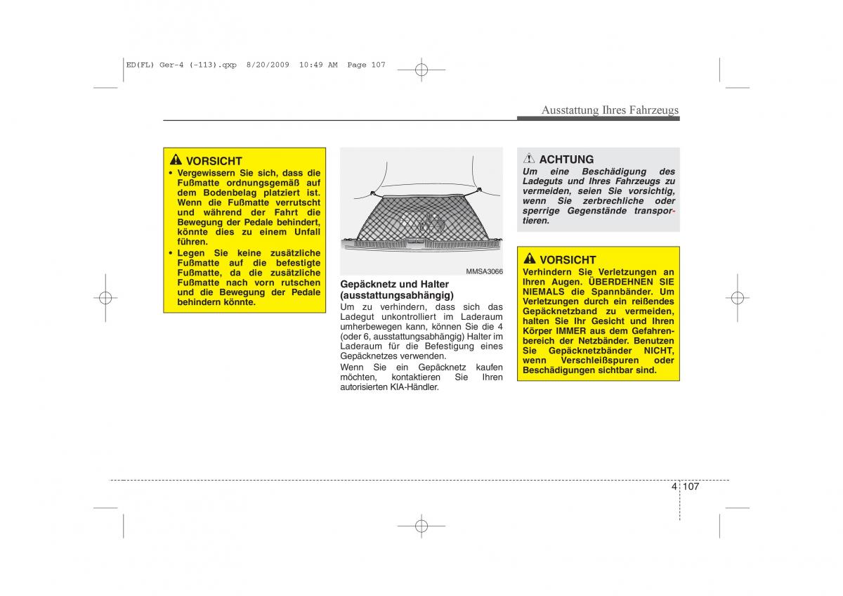 KIA Ceed I 1 Handbuch / page 190