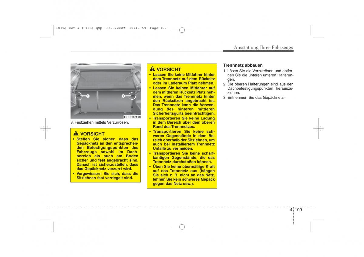 KIA Ceed I 1 Handbuch / page 192