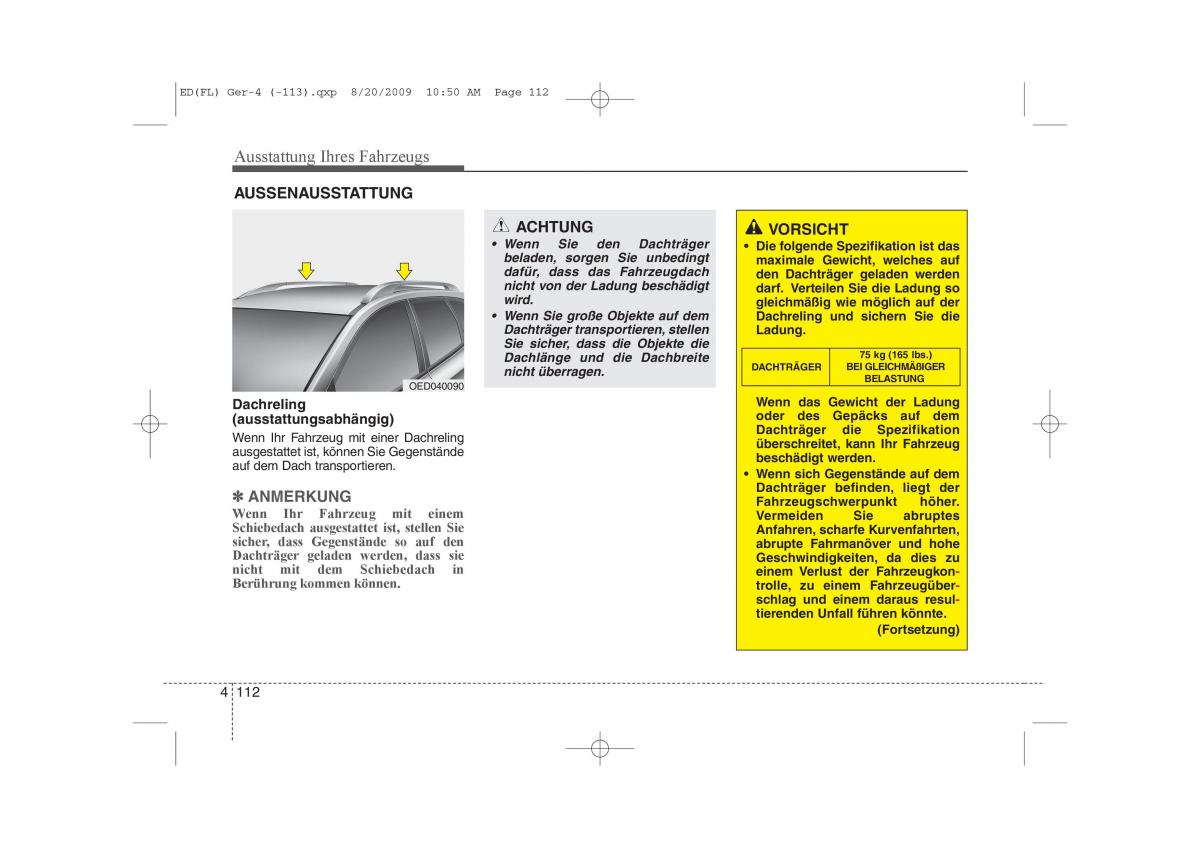 KIA Ceed I 1 Handbuch / page 195