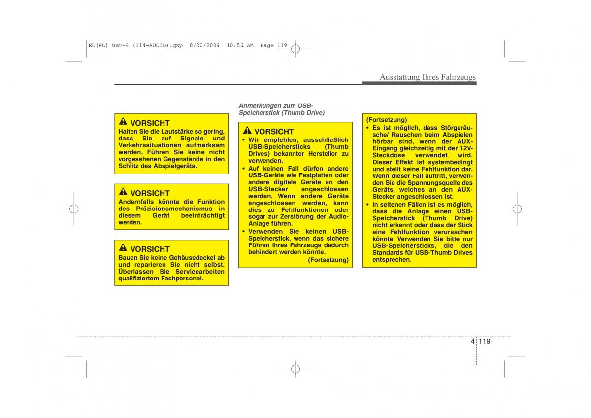 KIA Ceed I 1 Handbuch / page 202