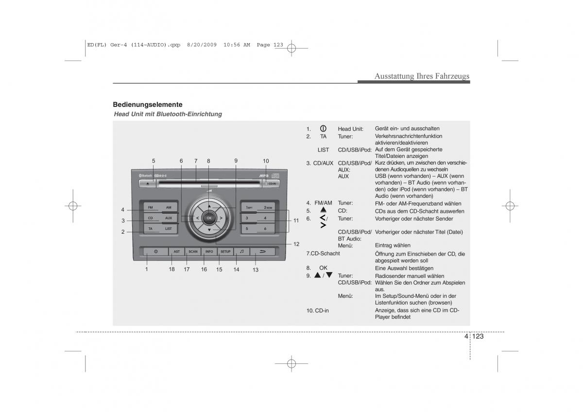 KIA Ceed I 1 Handbuch / page 206