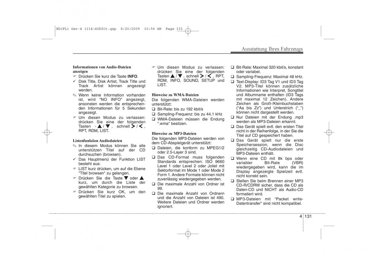 KIA Ceed I 1 Handbuch / page 214