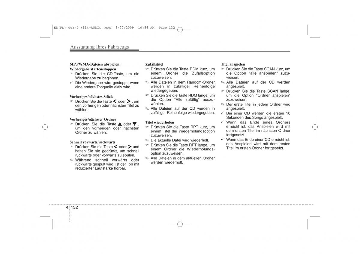 KIA Ceed I 1 Handbuch / page 215