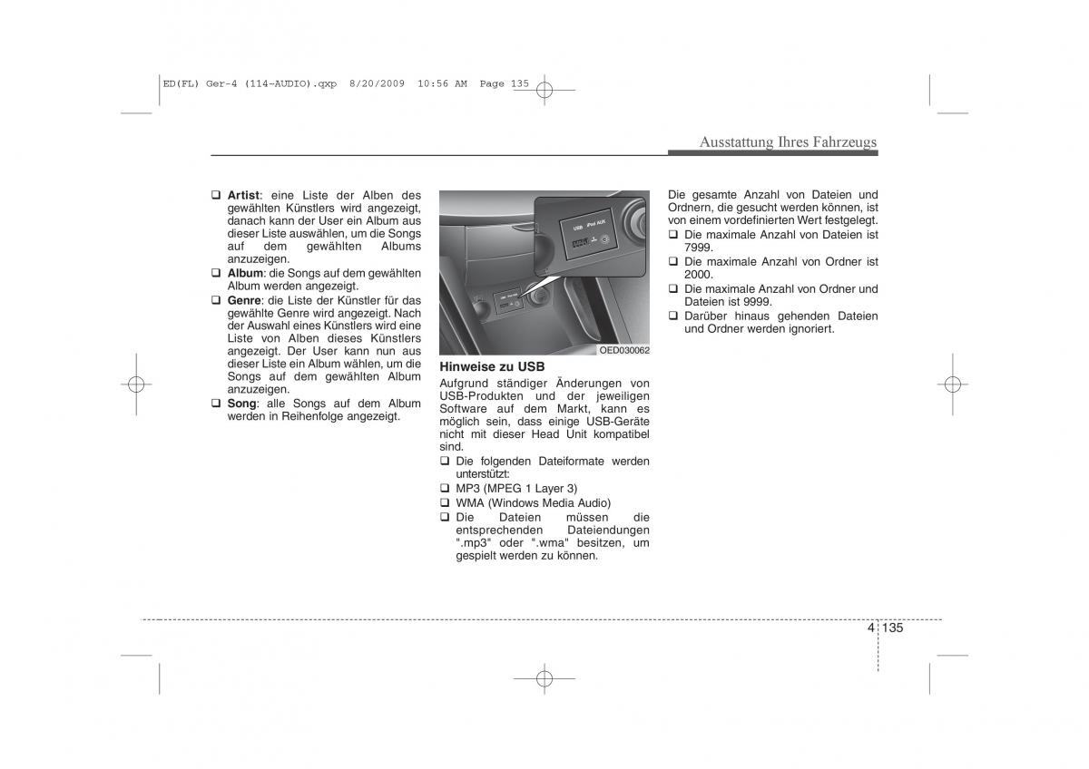 KIA Ceed I 1 Handbuch / page 218