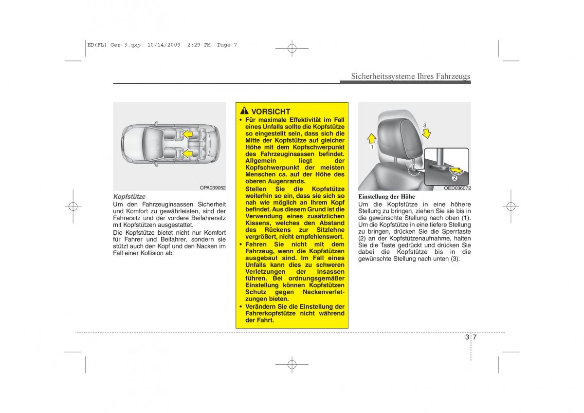 KIA Ceed I 1 Handbuch / page 22