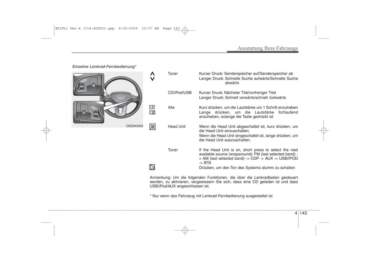 KIA Ceed I 1 Handbuch / page 226