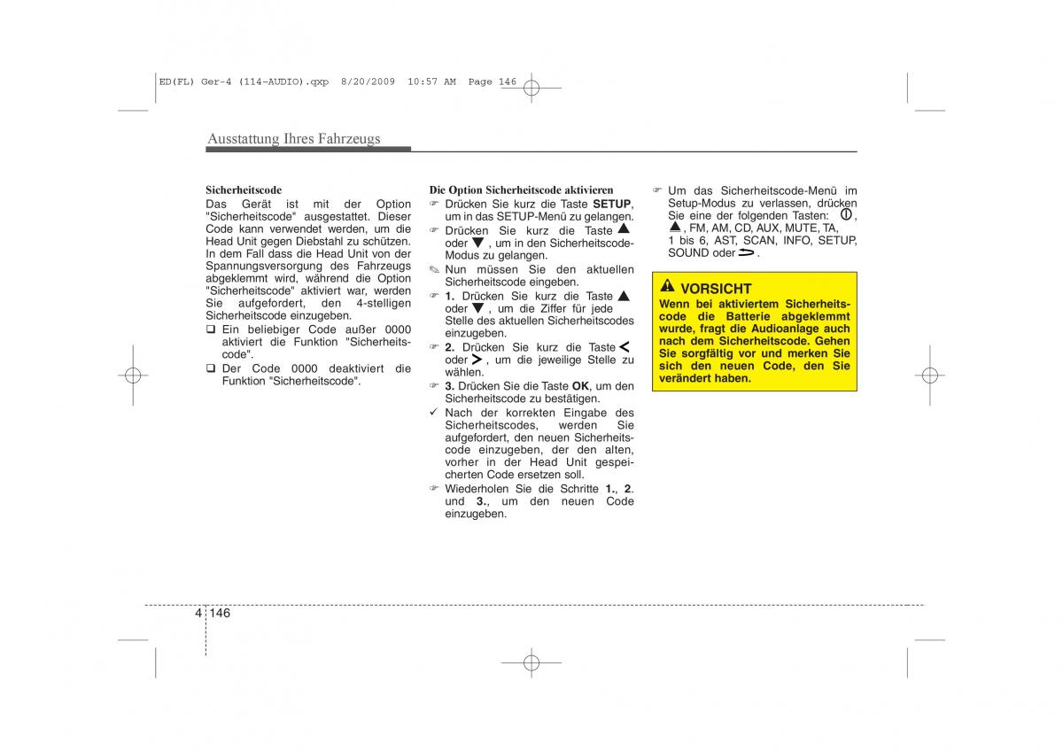 KIA Ceed I 1 Handbuch / page 229