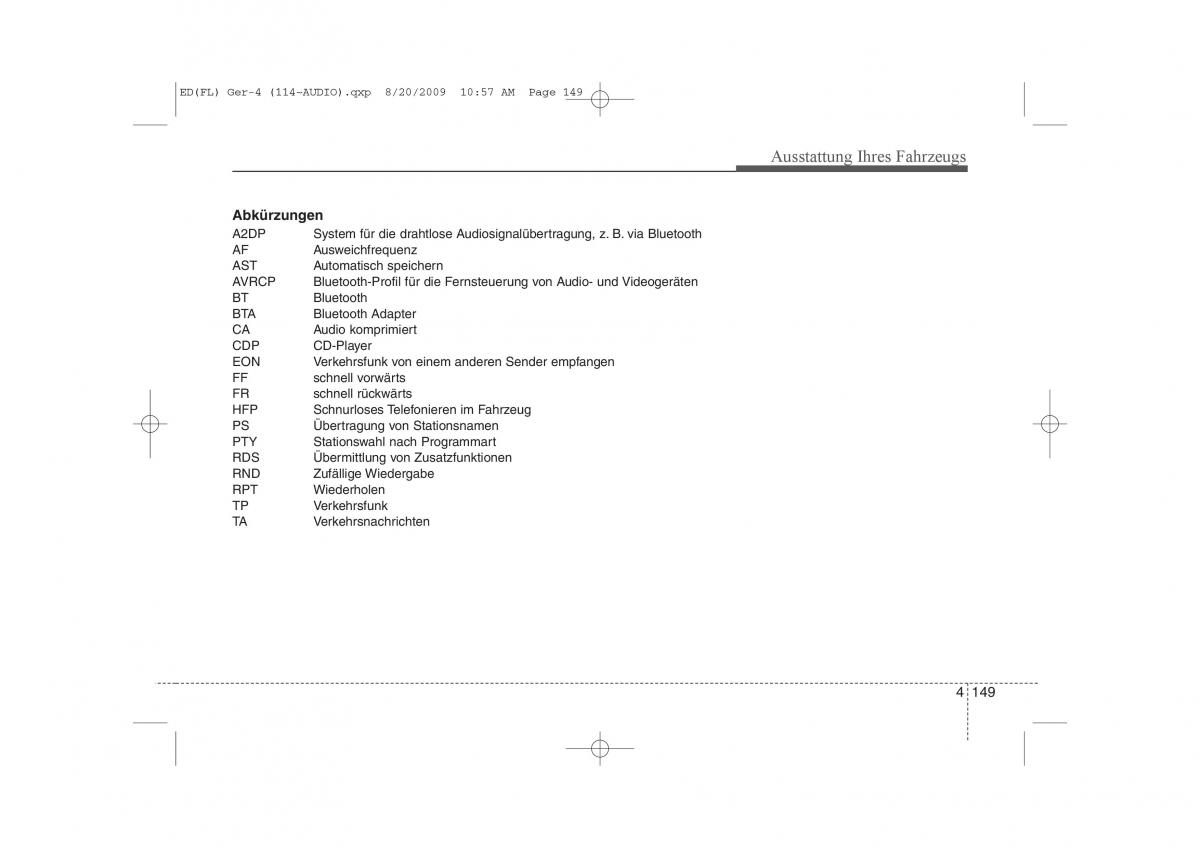 KIA Ceed I 1 Handbuch / page 232