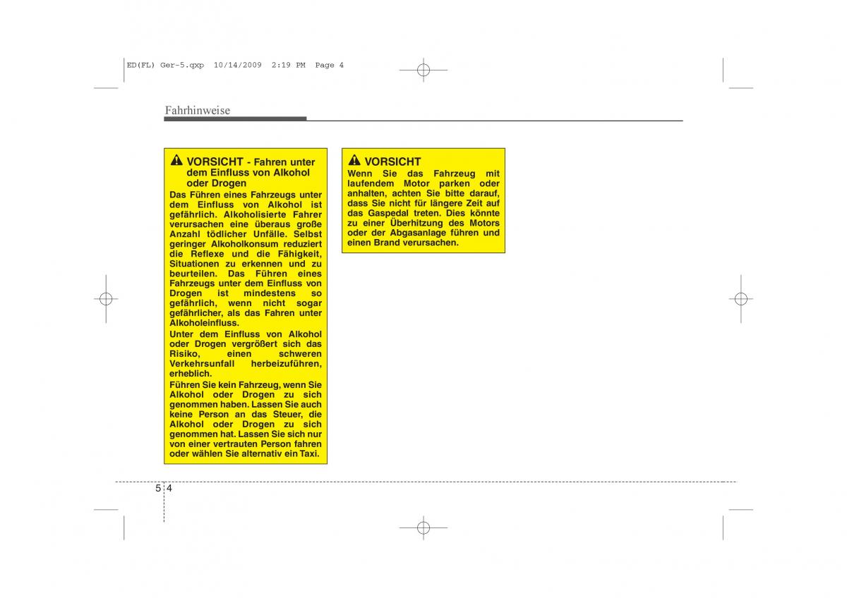 KIA Ceed I 1 Handbuch / page 236