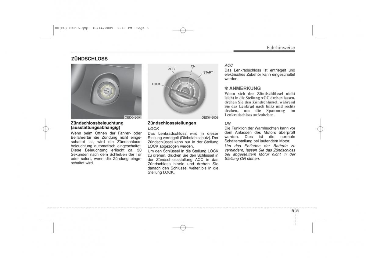 KIA Ceed I 1 Handbuch / page 237