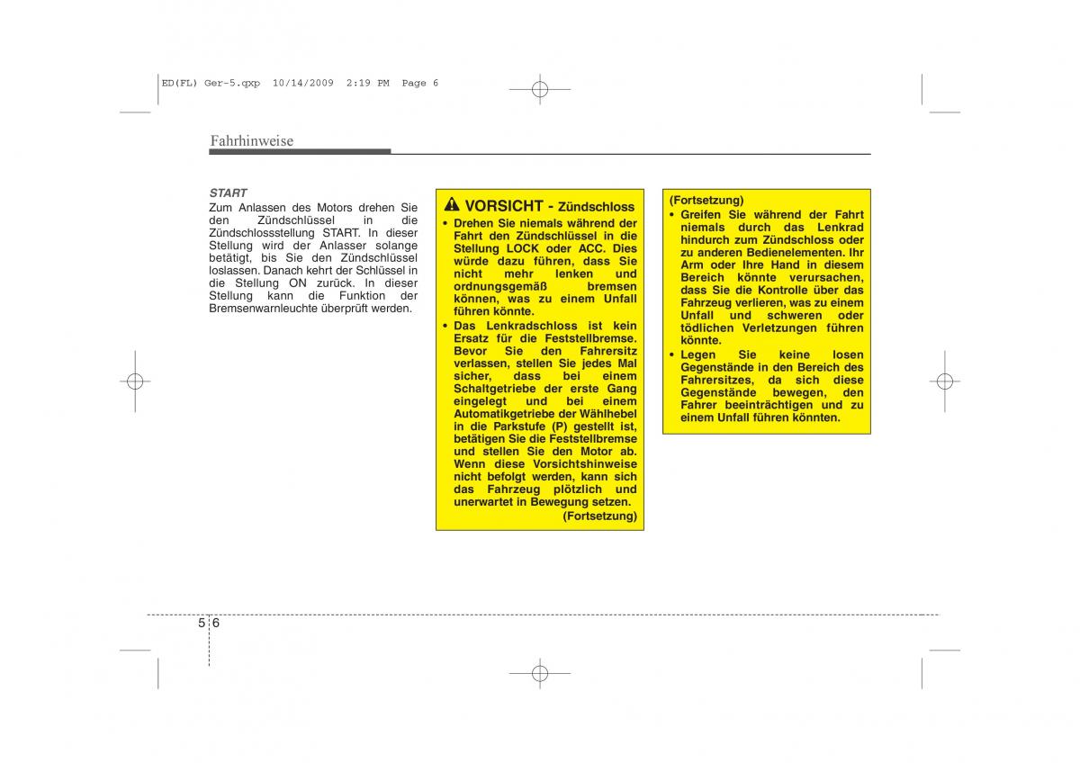 KIA Ceed I 1 Handbuch / page 238