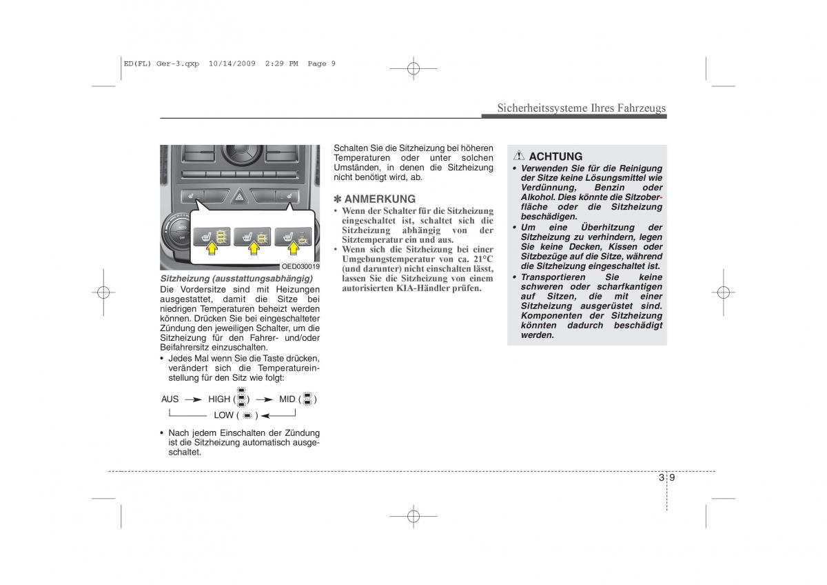 KIA Ceed I 1 Handbuch / page 24