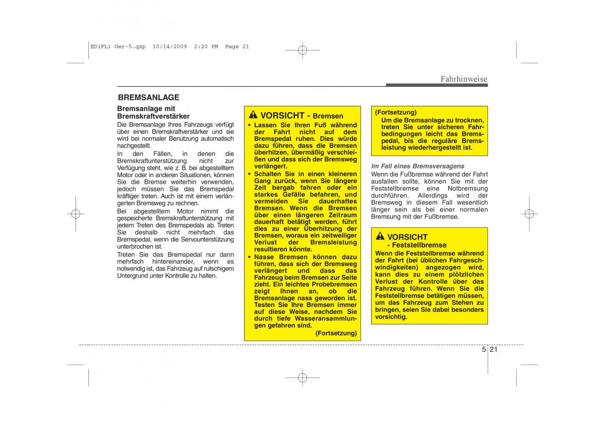 KIA Ceed I 1 Handbuch / page 253