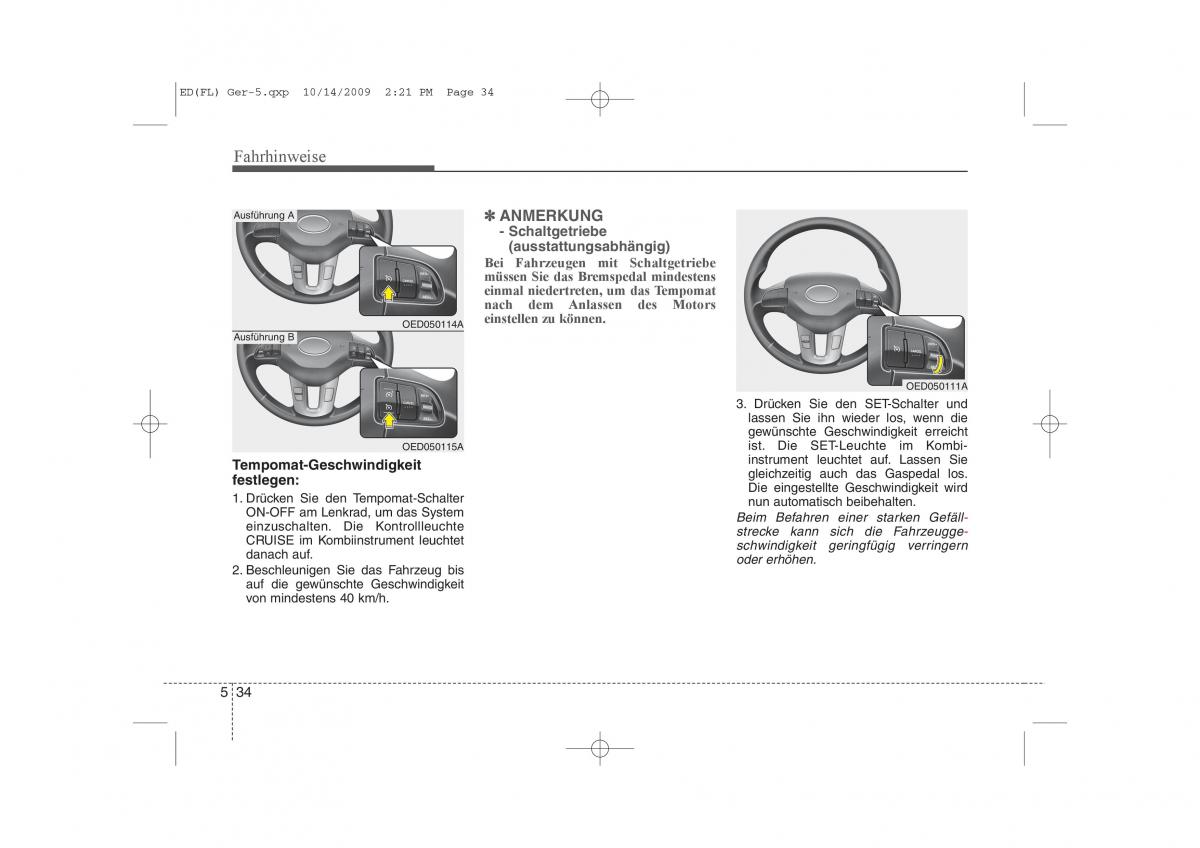 KIA Ceed I 1 Handbuch / page 266