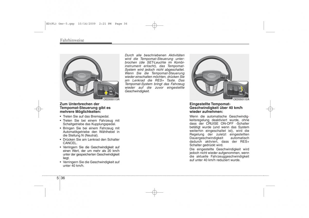 KIA Ceed I 1 Handbuch / page 268