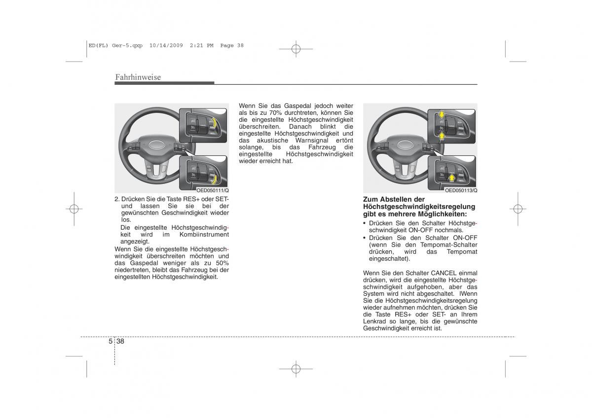 KIA Ceed I 1 Handbuch / page 270